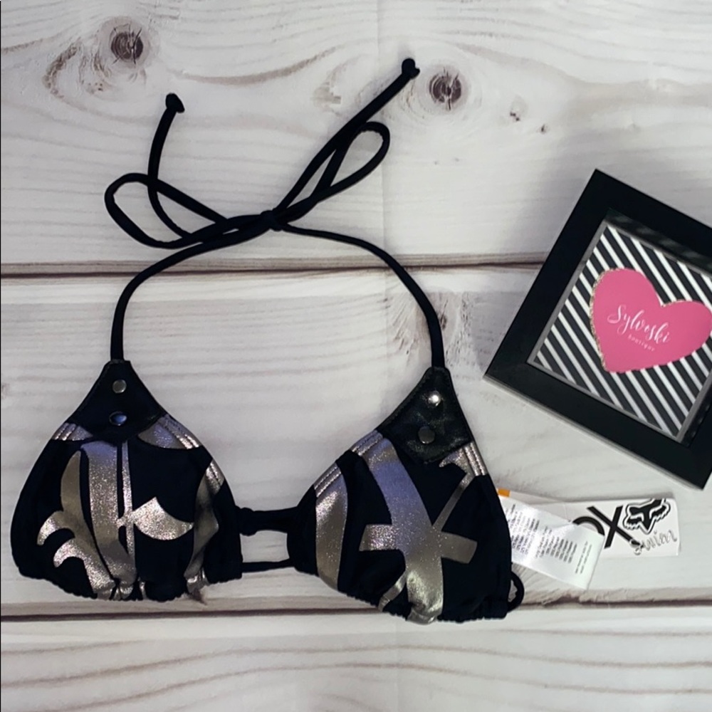 🔥 Fox Racing Held Up Triangle Top Swimsuit - Picture 3 of 4
